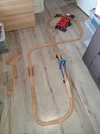 Houten treinbaan, Kinderen en Baby's, Speelgoed | Houten speelgoed, Ophalen
