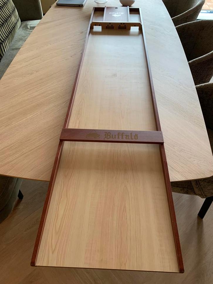 Prachtige sjoelbak, Hobby en Vrije tijd, Gezelschapsspellen | Bordspellen, Zo goed als nieuw, Ophalen