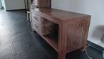 Tv-meubel van acaciahout - 120x45x52 cm, Ophalen, Gebruikt, 100 tot 150 cm, Minder dan 100 cm