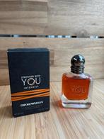 Armani stronger with you intensely, Ophalen of Verzenden, Zo goed als nieuw, Parfumfles