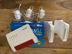 Fritzbox 7590 AX wifi router met twee Fritzrepeater 3000, Computers en Software, Routers en Modems, Ophalen of Verzenden, Zo goed als nieuw