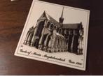 Vintage wandtegeltje Goes kerk 1980., Antiek en Kunst, Ophalen of Verzenden