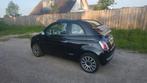 Fiat 500 1.2 C 2015 Zwart met lichtbruin beige dak, Voorwielaandrijving, Stof, 4 cilinders, Cabriolet