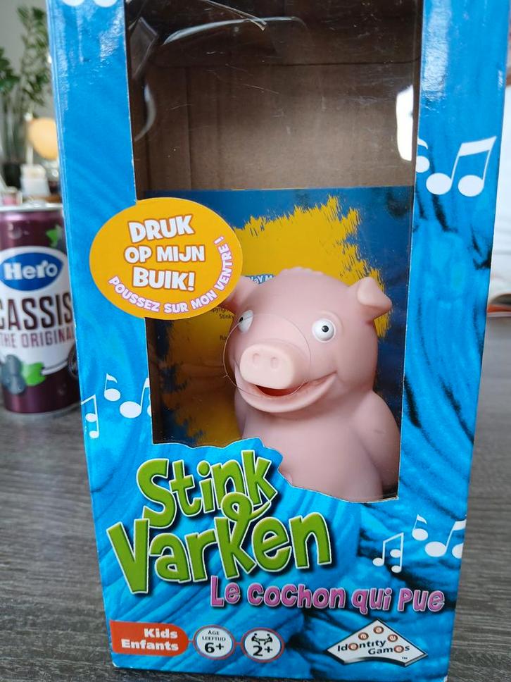 Stink Varken - Het cochon qui pue, Kinderen en Baby's, Speelgoed | Babyspeelgoed, Gebruikt, Overige typen, Met geluid, Ophalen