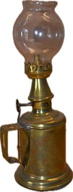 Mooi koperen olielampje - 20 cm, Antiek en Kunst, Ophalen of Verzenden