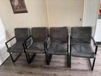 Vier eetkamerstoelen, Huis en Inrichting, Stoelen, Ophalen, Gebruikt, Grijs, Vier