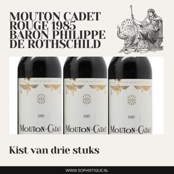 Mouton Cadet Rouge 1985 | Kist van drie stuks