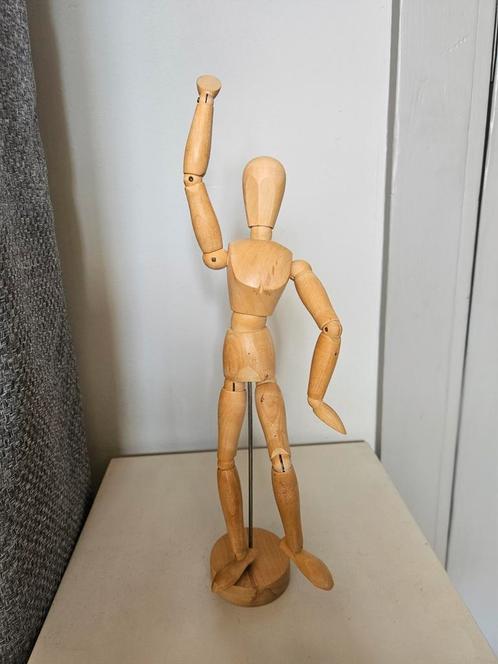 Houten tekenpop 32 cm, Hobby en Vrije tijd, Tekenen, Overige typen, Ophalen