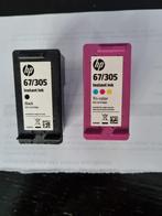 HP Cartridges 67/305 kleur en zwart, Computers en Software, Printerbenodigdheden, Cartridge, Ophalen of Verzenden, Zo goed als nieuw
