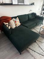 Groene bank, Huis en Inrichting, Banken | Sofa's en Chaises Longues, Ophalen, Gebruikt, 75 tot 100 cm, Vierpersoons of meer