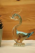 Vintage glazen eend Murano stijl, Ophalen of Verzenden