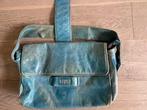 Vintage Otazu tas schoudertas. Blauw leer. Laptoptas, Ophalen, Gebruikt, Blauw, Overige typen