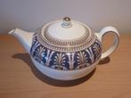 Theepot Wedgewood Beresford - porselein blauw-lichtbruin, Verzenden