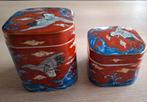 Takahashi porselein Japans Blauw-Rood met kraanvogels, Ophalen of Verzenden
