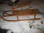 Grote twee persoons antieke vintage slee hout, Kinderen en Baby's, Ophalen, Zo goed als nieuw