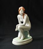 Vintage Erotisch Naakt Beeld Porselein 1960's Merk Zsolnay, Ophalen of Verzenden