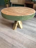 Ronde Bijzettafel/Salontafel - 58cm, Gebruikt, Rond, Minder dan 50 cm, Overige houtsoorten