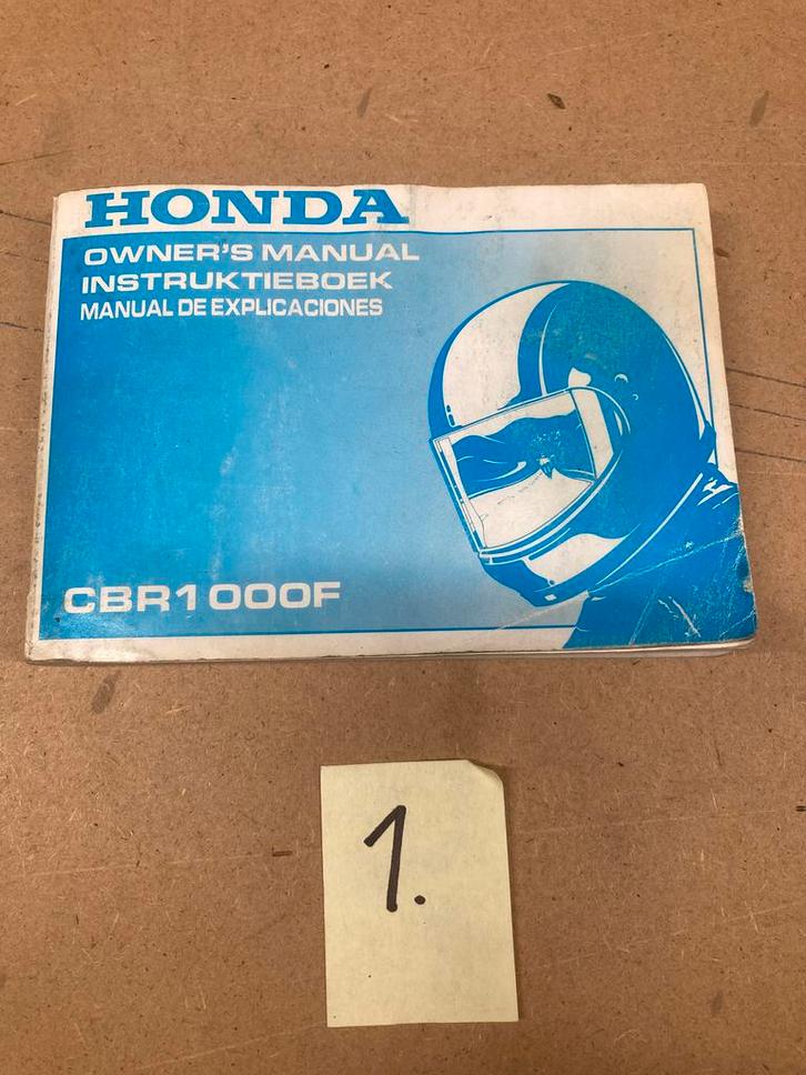 Instruktieboekjes HONDA CBR 1000F, Motoren, Handleidingen en Instructieboekjes, Honda, Ophalen of Verzenden
