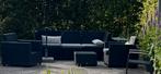 Lounge set en terrastegels en waaltjes incl terrasbanden, Ophalen, 5 zitplaatsen, Kunststof, Gebruikt
