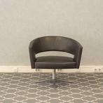 Montis Turner draaifauteuil - donkerbruin leder, Ophalen of Verzenden, Zo goed als nieuw, Leer
