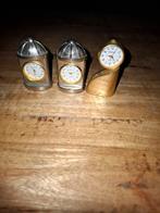 Miniatuur Klokjes - Set van 3, Ophalen of Verzenden, Gebruikt, Analoog, Wekker of Tafelklok