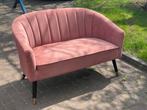 Leitmotiv 2 zits bankje oudroze retro model, Ophalen, 150 tot 200 cm, Tweepersoons, 75 tot 100 cm