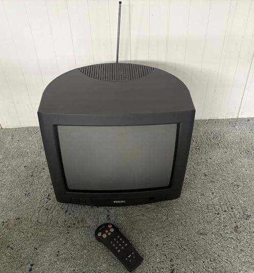 Philips 17 inch CRT tv + remote, Audio, Tv en Foto, Vintage Televisies, Gebruikt, 40 tot 60 cm, Philips, Ophalen of Verzenden