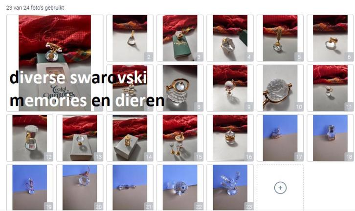 diverse swarovski crystal memories en dieren, Antiek en Kunst, Curiosa en Brocante, Ophalen of Verzenden
