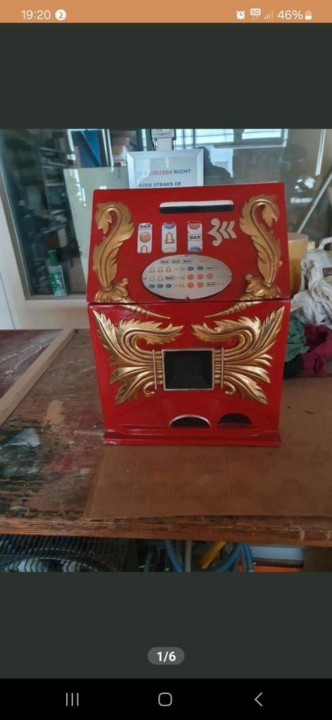 Houten gokkast, Verzamelen, Automaten | Gokkasten en Fruitautomaten, Zo goed als nieuw, Ophalen of Verzenden