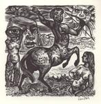 0666 Ex Libris Nederland : Lou Strik, 1963, Antiek en Kunst, Verzenden