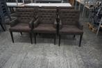 6 Leuke fauteuils stoelen eetkamerstoelen eetstoelen, Ophalen of Verzenden, Gebruikt, Stof, Vijf, Zes of meer stoelen