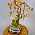 Prachtig porselein lampje van Mangani Italy 70s mid century, Ophalen of Verzenden, Zo goed als nieuw, Overige materialen, Minder dan 50 cm