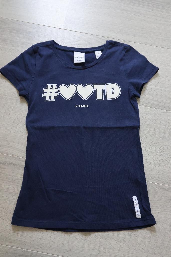 IZGS Nik & Nik shirtje blauw 140, Kinderen en Baby's, Kinderkleding | Maat 140, Meisje, Nieuw, Nik&Nik, Ophalen of Verzenden
