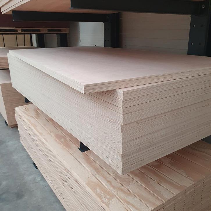 Mix hardhout multiplex platen 40mm, deurplaten 1220x2440mm, Doe-het-zelf en Verbouw, Platen en Panelen, Nieuw, Multiplex, 20 tot 50 mm