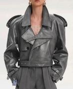 Source Unknown Notan Buckled Faux-Leather Cropped Jacket, Kleding | Dames, Jassen | Winter, Source Unknown, Nieuw, Ophalen of Verzenden