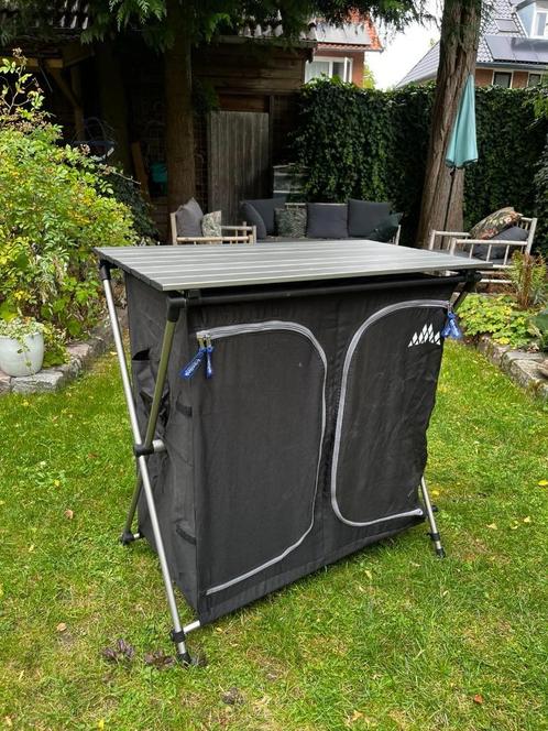 Obelink Compact Kitchen – opvouwbare campingkeuken, Caravans en Kamperen, Kampeermeubelen, Gebruikt, Campingtafel, Ophalen