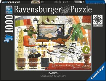 ZGAN puzzel 1000 Ravensburger Eames design klassiker 100% beschikbaar voor biedingen