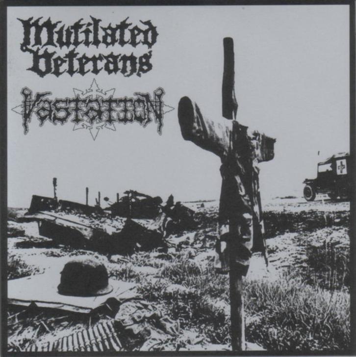 Mutilated Veterans / Vastation splitt 7 inch    death  nieuw, Cd's en Dvd's, Vinyl | Hardrock en Metal, Nieuw in verpakking, Ophalen of Verzenden