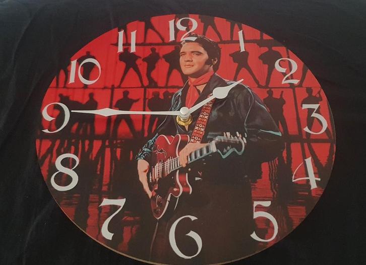 Elvis Wandklok - Mancave, Bar, Garage, Huis en Inrichting, Woonaccessoires | Klokken, Nieuw, Ophalen of Verzenden