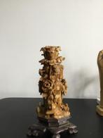Vintage Kandelaar met Bloemen, Antiek en Kunst, Ophalen of Verzenden