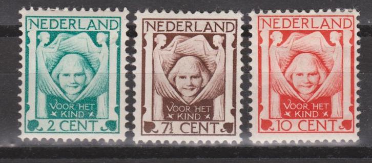 NVPH 141 - 143 ong Kinderzegels 1924 ; OUD NEDERLAND p/stuk, Postzegels en Munten, Postzegels | Nederland, Postfris, T/m 1940