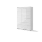 Concept opklapbed verticaal - 140x200 - Wit hoogglans, Huis en Inrichting