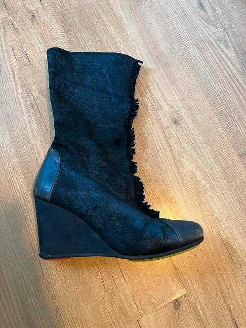 Mooie nachtblauwe Jan Jansen laarsjes mt41, Kleding | Dames, Schoenen, Zo goed als nieuw, Overige kleuren, Ophalen of Verzenden