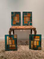4 Glas in Lood Ramen - 35x24cm, Ophalen of Verzenden