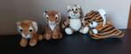 Knuffel Tijgers - Set van 4, Ophalen, Zo goed als nieuw, Overige typen