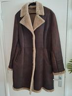 z.g.a.n. Lammy Coat, bruin lamsleer met wollen voering,, Bruin, Maat 42/44 (L), Ophalen of Verzenden, Onbekend