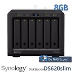 NAS Synology DiskStation DS620slim 8GB refurbsihed, Computers en Software, NAS, Info@synology.com, Synology, Refurbished, Ophalen of Verzenden