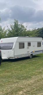 Burstner 530tk Caravan met voortent en luifel en mover!, Standaardzit, Stapelbed, 75 kg, Particulier