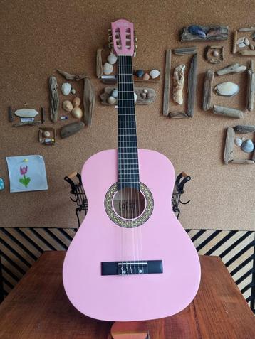 Roze Lapaz 7/8 Gitaar - Beginners beschikbaar voor biedingen
