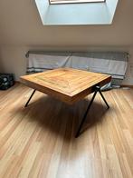 Industriële Salontafel Vierkant Hout/Metaal, Gebruikt, Vierkant, Metaal, Minder dan 50 cm